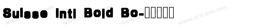 Suisse Intl Bold Bo字体转换